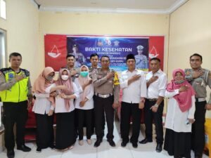 Sambut hari Lalu Lintas Bhayangkara ke-68, Satlantas Polres Dompu gelar donor darah