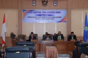 Paripurna DPRD, pemerintah laporkan hasil KUA/PPAS APBD Dompu Tahun Anggaran 2024