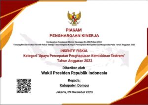 Dompu dapat penghargaan dari Wapres
