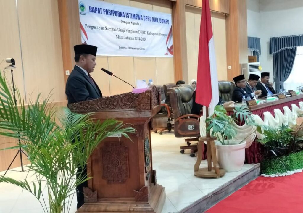 Bupati dan Wabup kompak absen saat pelantikan pimpinan DPRD
